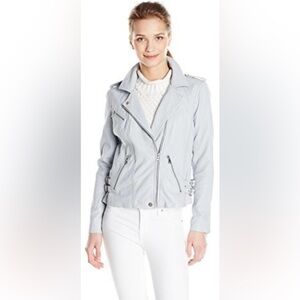 Rebecca Taylor Light blue Biker leather Jacket in excellent condition